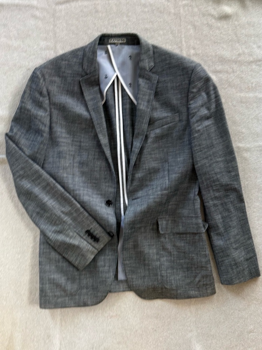 Express Men's Gray Sport Coat - Modern Tailored Look